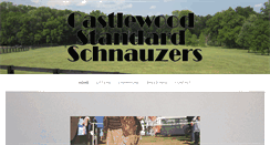 Desktop Screenshot of castlewoodstandardschnauzers.com