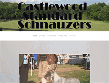 Tablet Screenshot of castlewoodstandardschnauzers.com